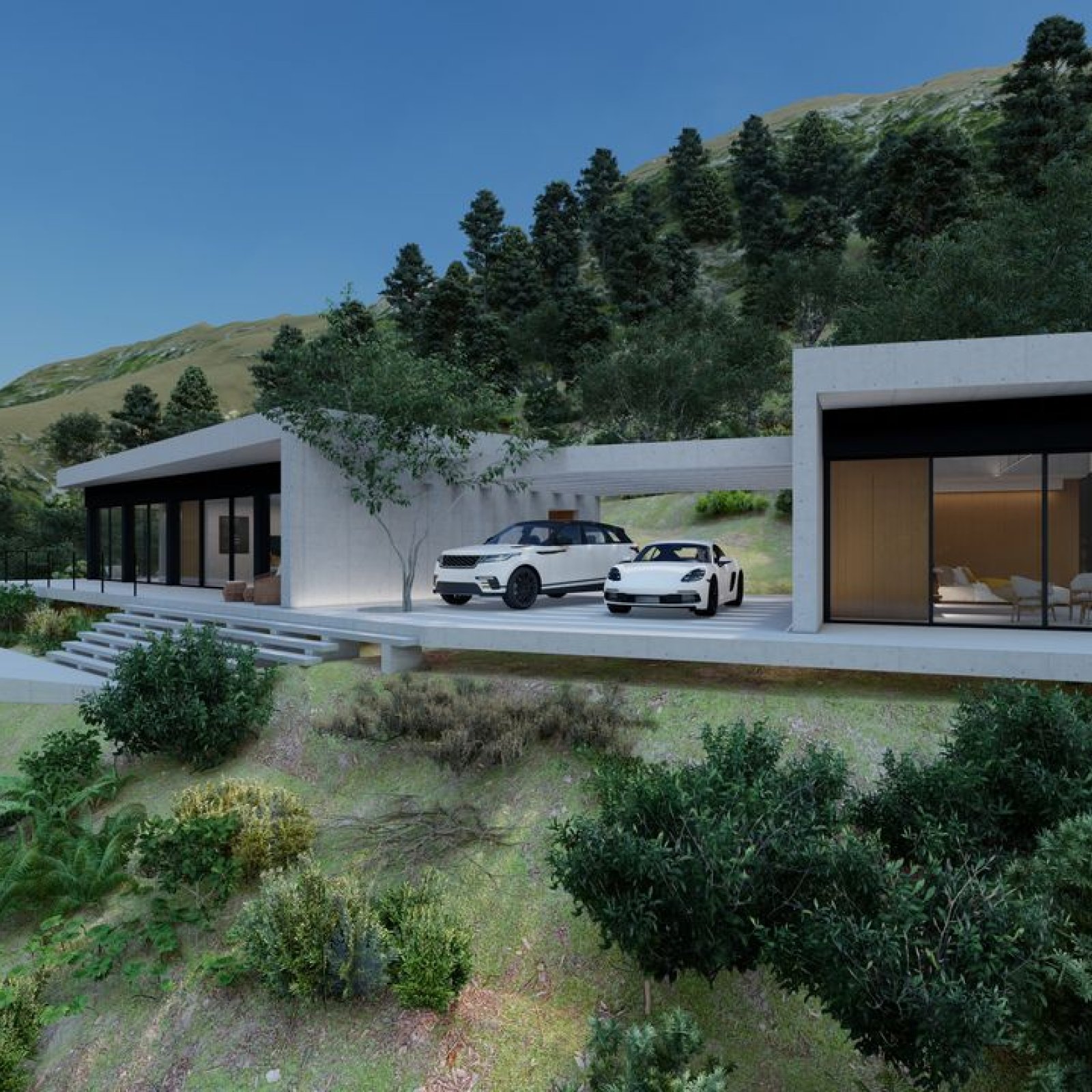 Exclusief perceel van 12.030 m² met architectenontwerp voor moderne villa in Benimantell-17