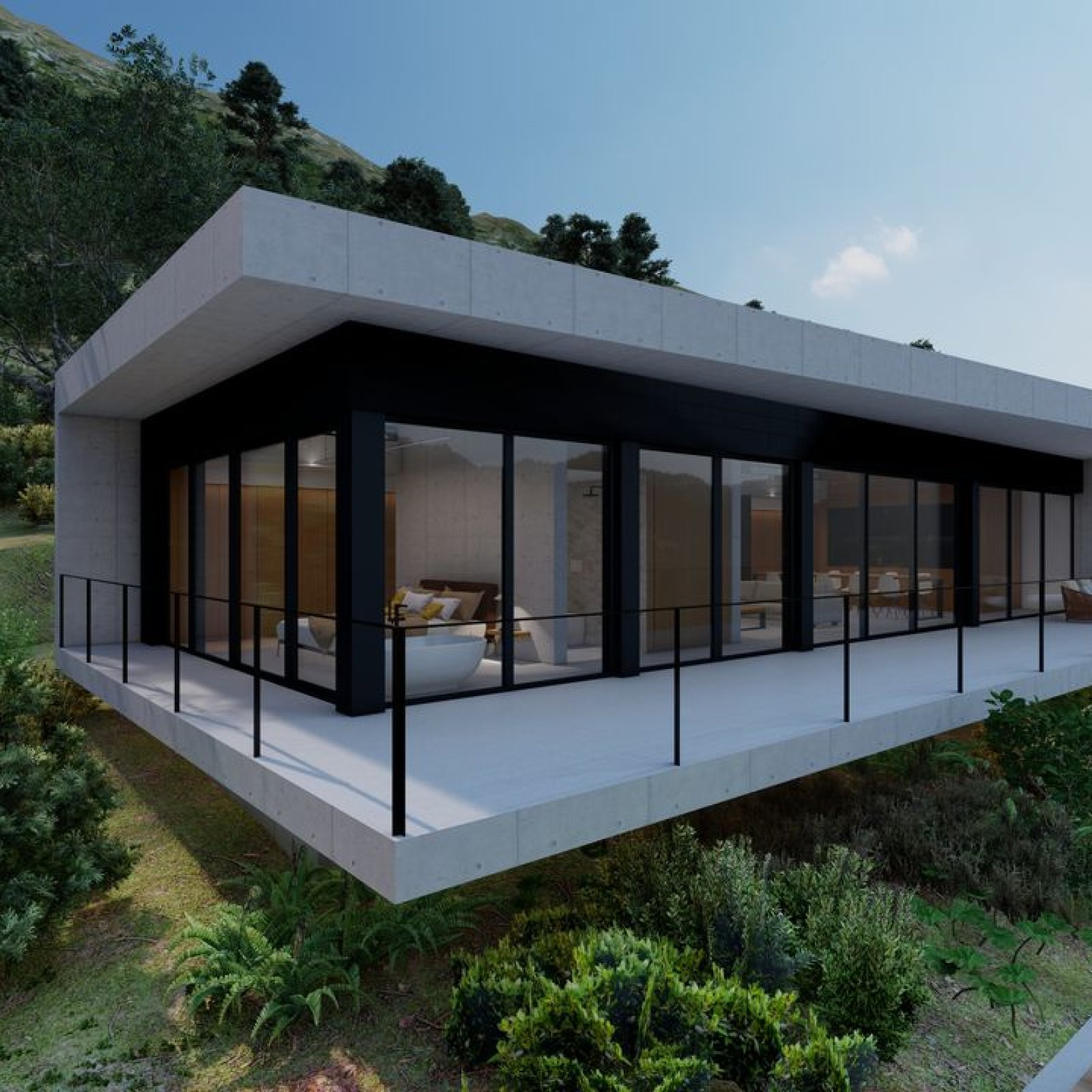 Exclusief perceel van 12.030 m² met architectenontwerp voor moderne villa in Benimantell-16