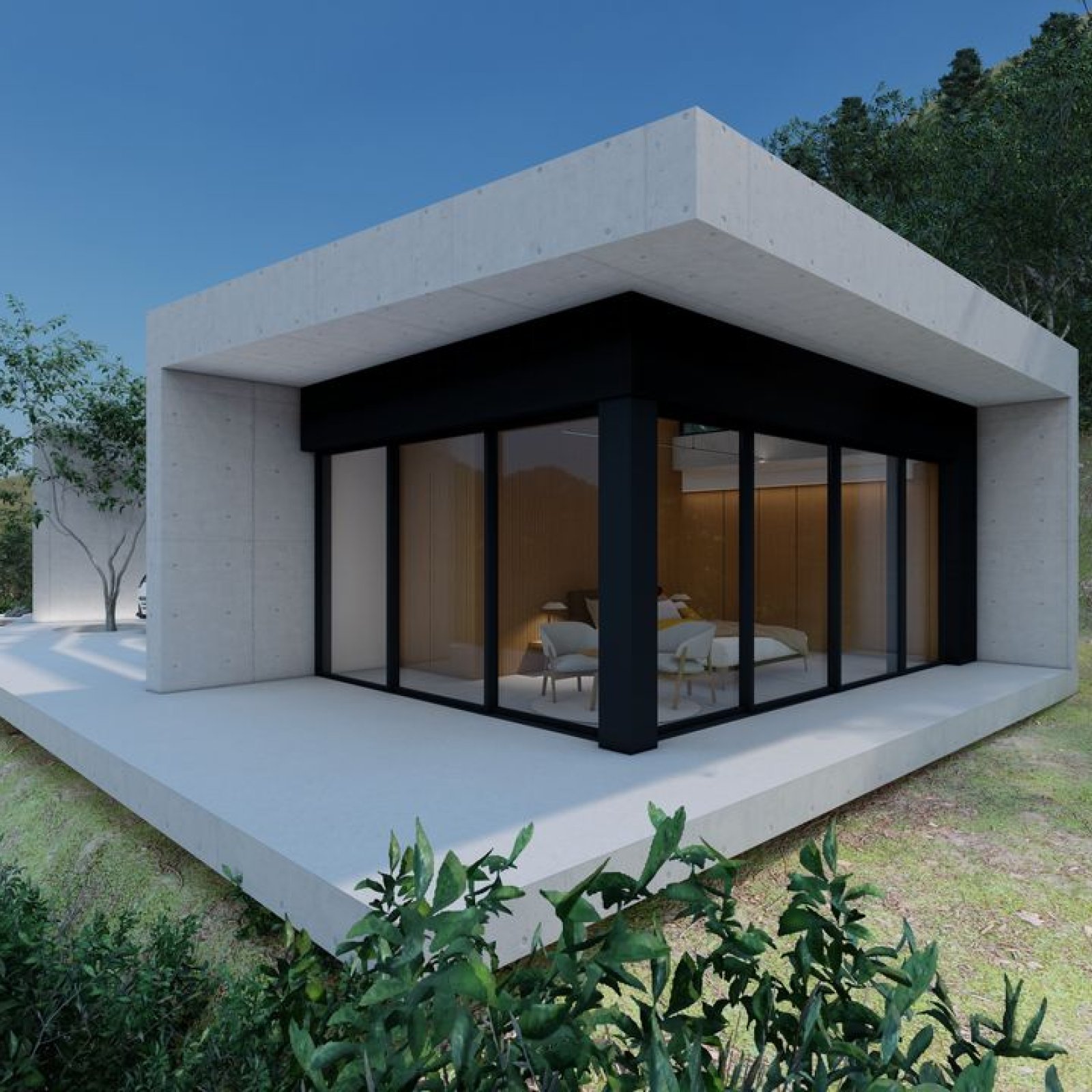 Exclusief perceel van 12.030 m² met architectenontwerp voor moderne villa in Benimantell-14