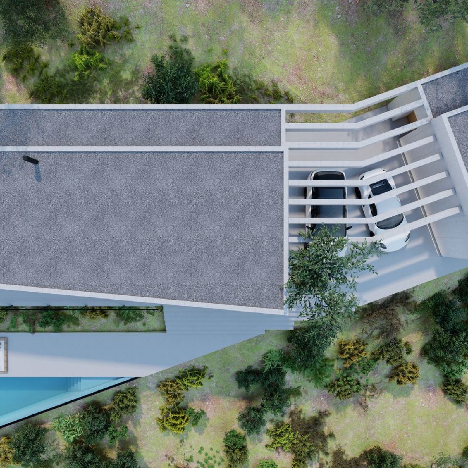 Exclusief perceel van 12.030 m² met architectenontwerp voor moderne villa in Benimantell-2