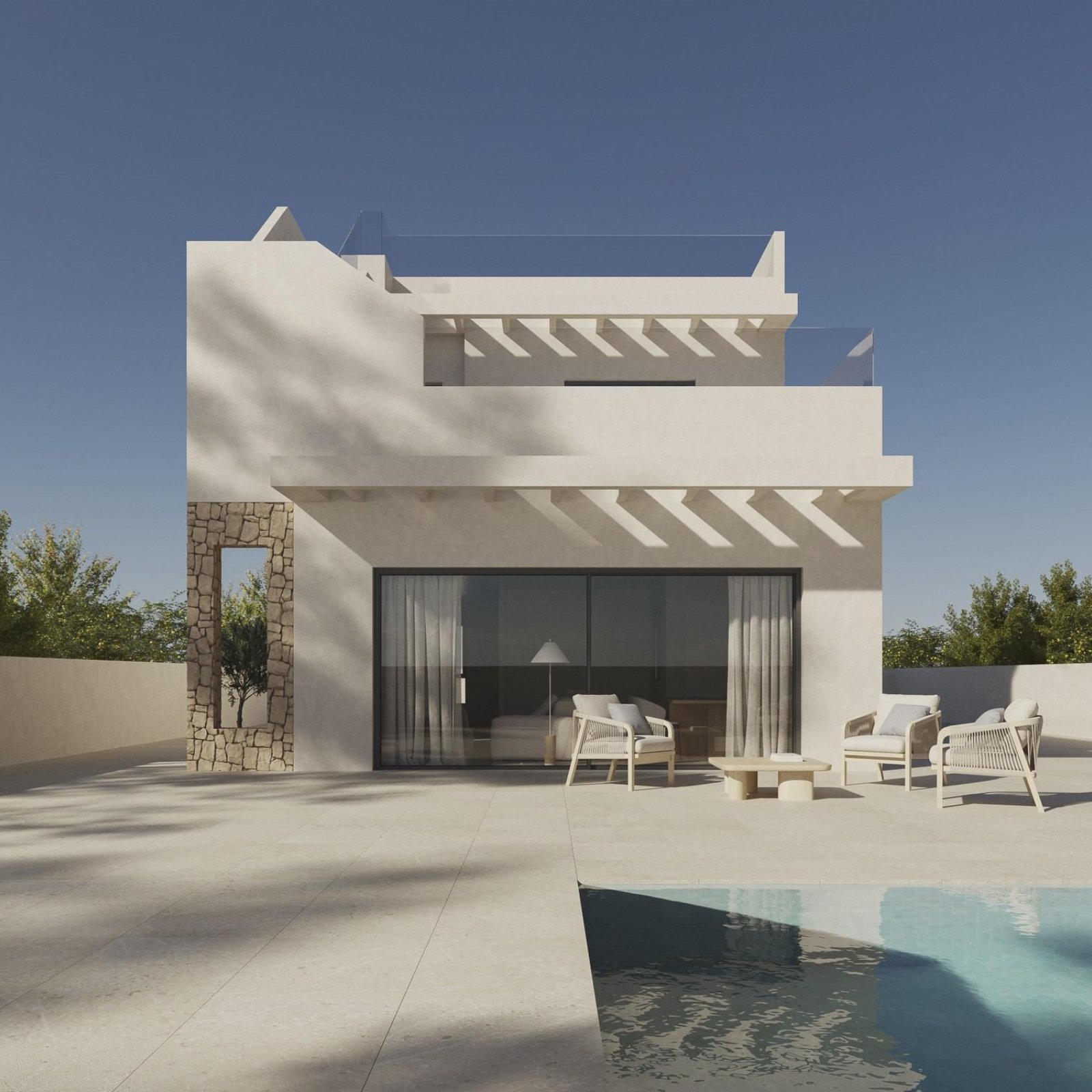 Moderne luxe villa's te koop in Polop de la Marina, Costa Blanca-1