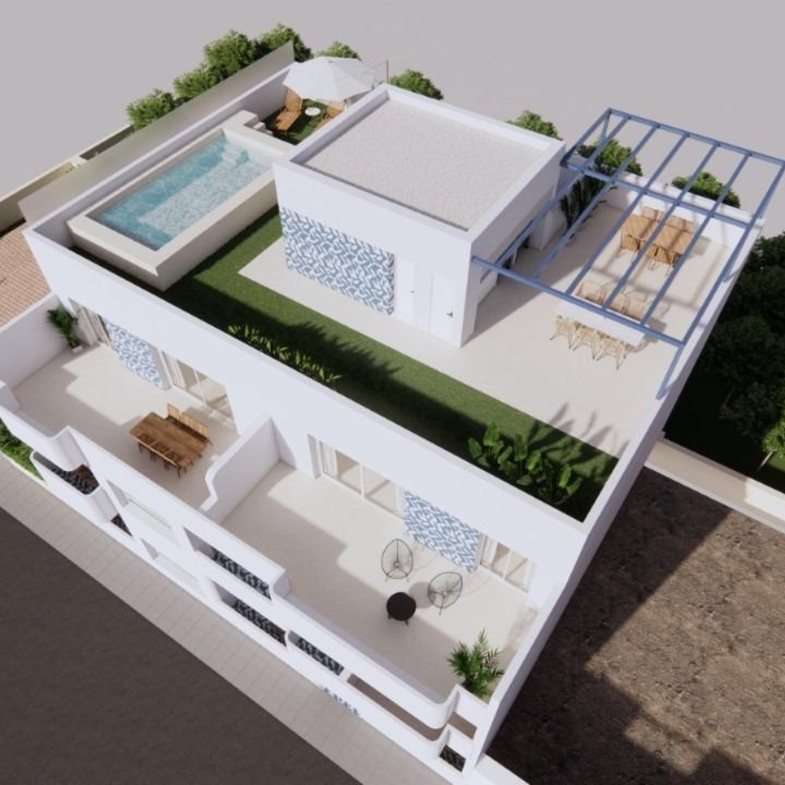 Nieuwe mediterrane appartementen op slechts 140 m van het strand in Torre de la Horadada-2