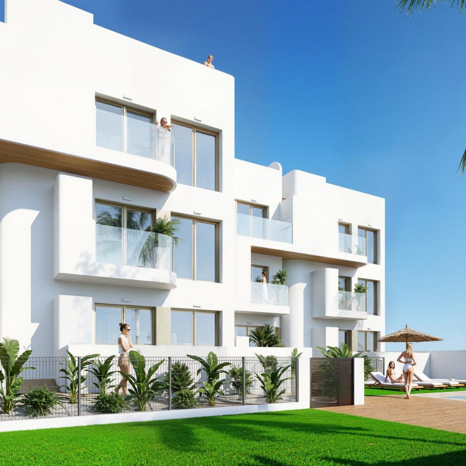 Nieuwbouw wooncomplex in Los Alcázares aan de frontlinie van Serena Golf-6