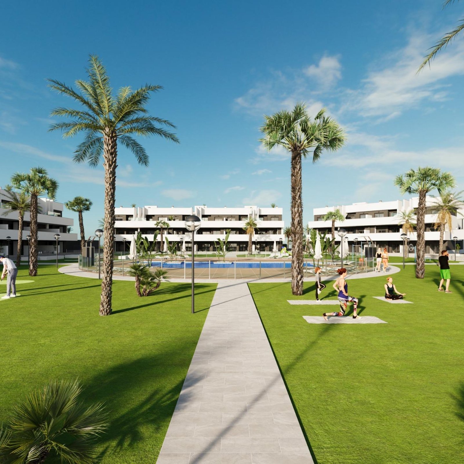 Nieuwbouw appartementen met toeristische vergunning en uitzicht op de lagune in El Raso Guardamar del Segura-5