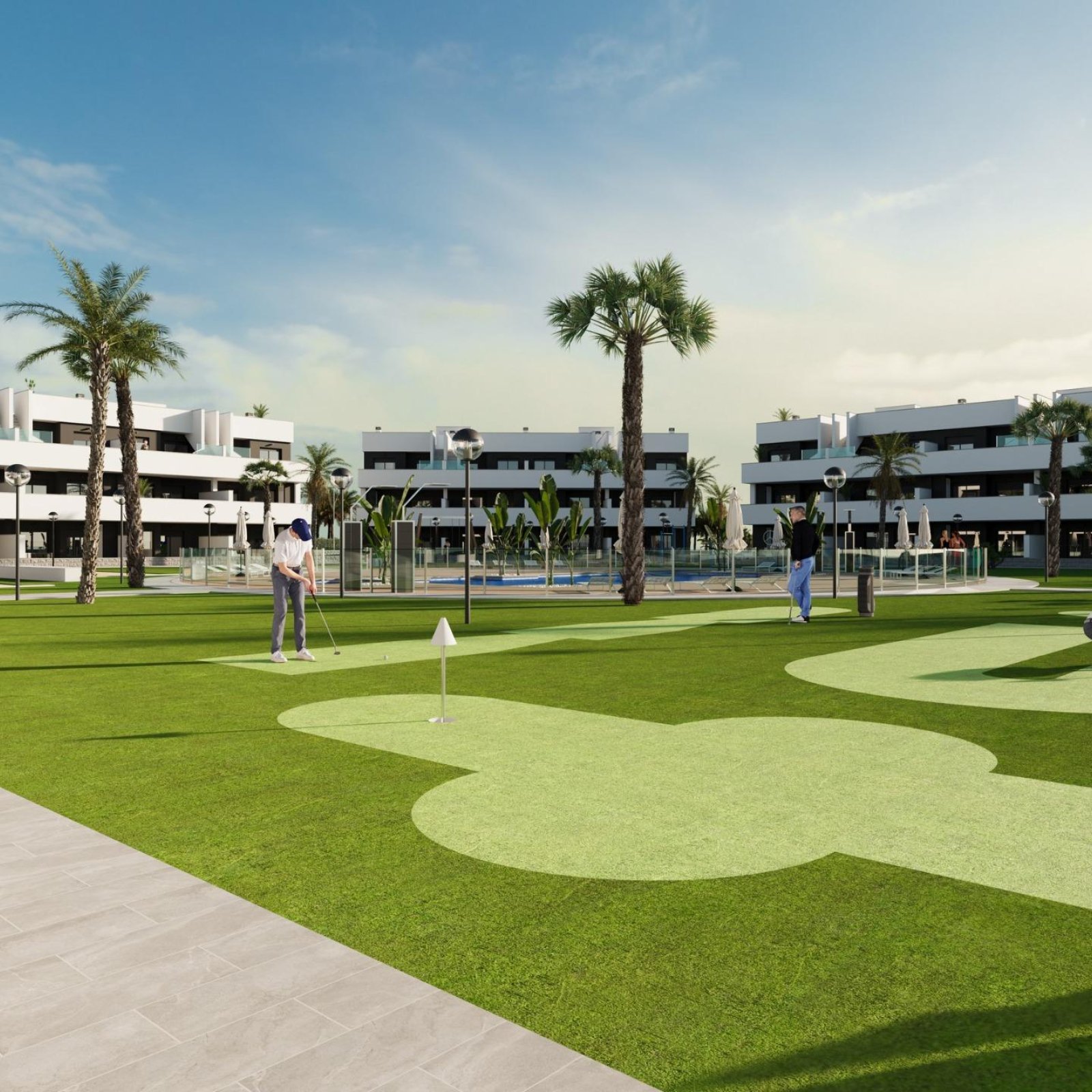 Nieuwbouw appartementen met toeristische vergunning en uitzicht op de lagune in El Raso Guardamar del Segura-12
