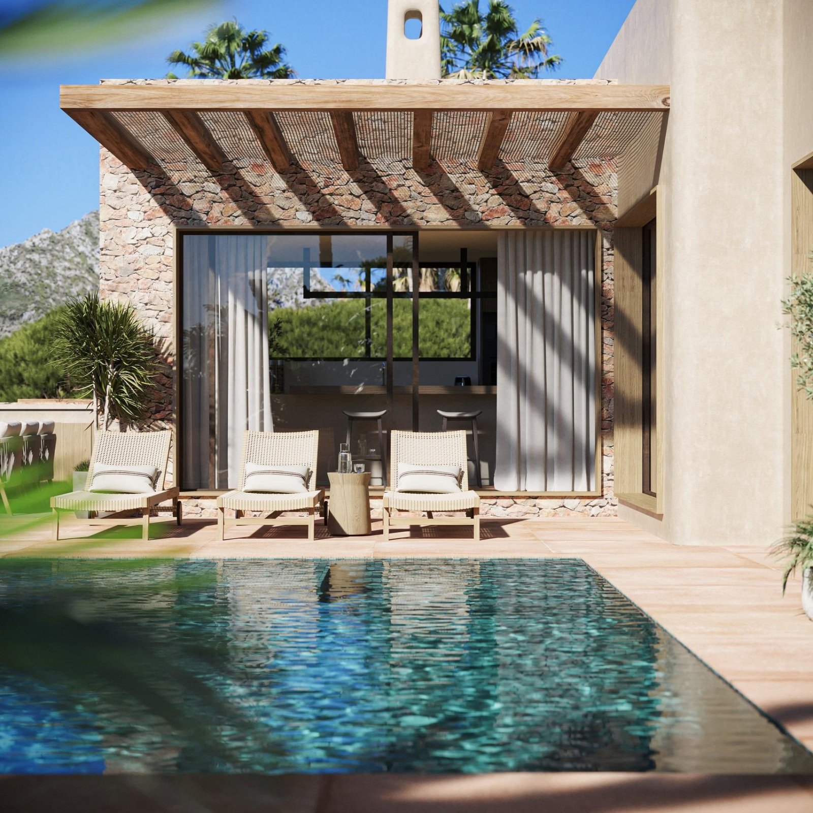 Nieuwbouwwoning in Ibiza-stijl met luxe voorzieningen in Javea-4