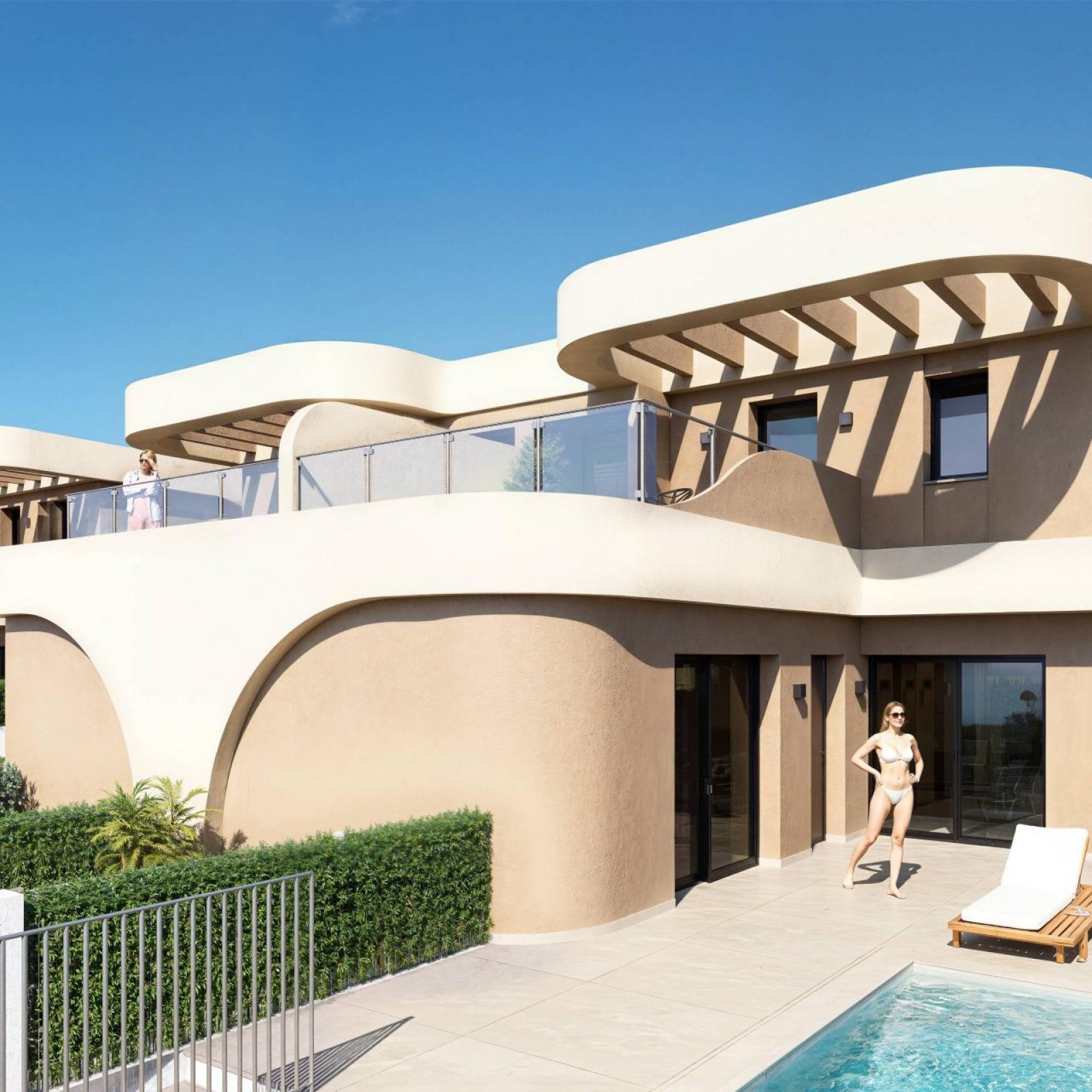 Moderne halfvrijstaande villa's in Daya Nueva met een eigentijds ontwerp en uitstekende verbindingen-2