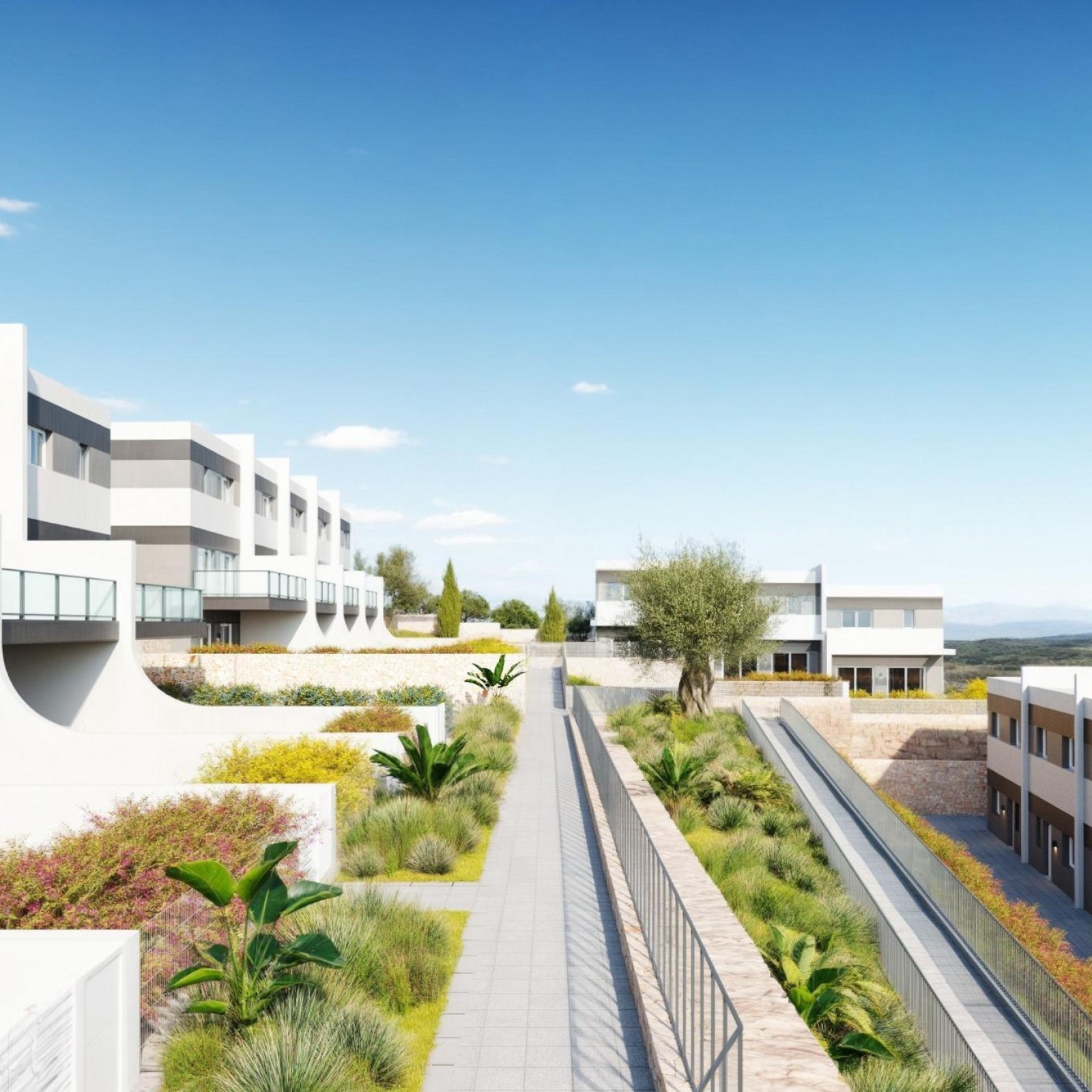 Moderne herenhuizen met 3 slaapkamers te koop in Balcon de Finestrat Costa Blanca-4