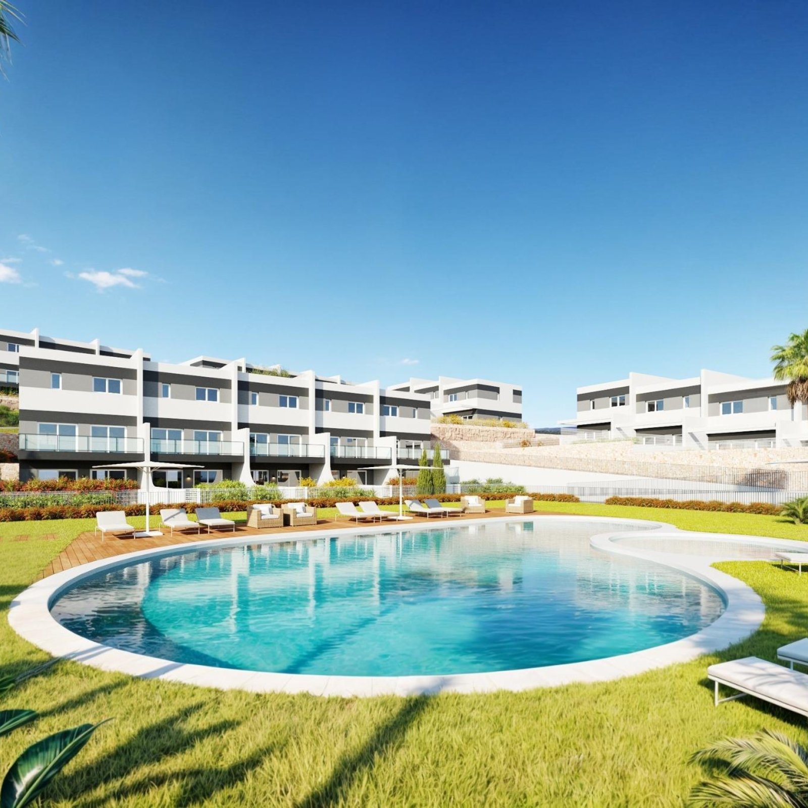 Moderne herenhuizen met 3 slaapkamers te koop in Balcon de Finestrat Costa Blanca-2