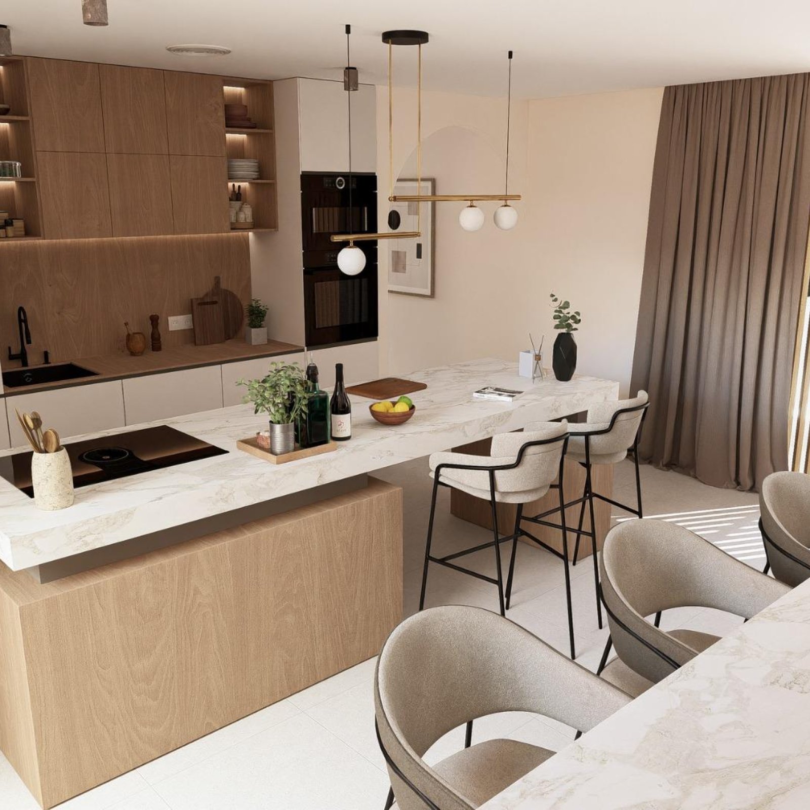 Moderne gelijkvloerse villa's in Altaona Golf Resort Murcia-12