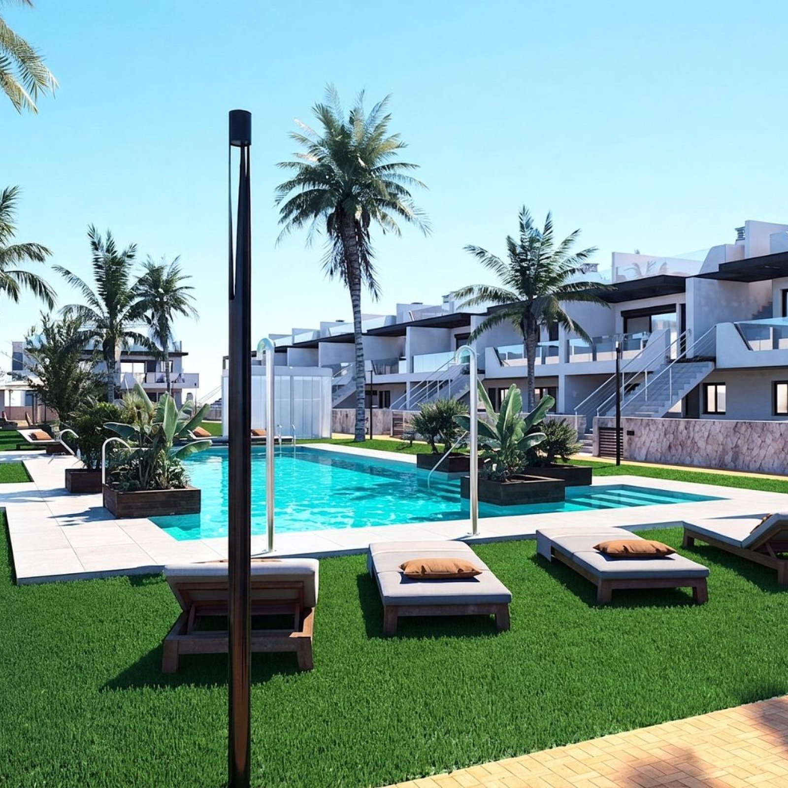 Nieuwbouwwoningen met tuin of solarium vlakbij het strand in Pilar de la Horadada-6