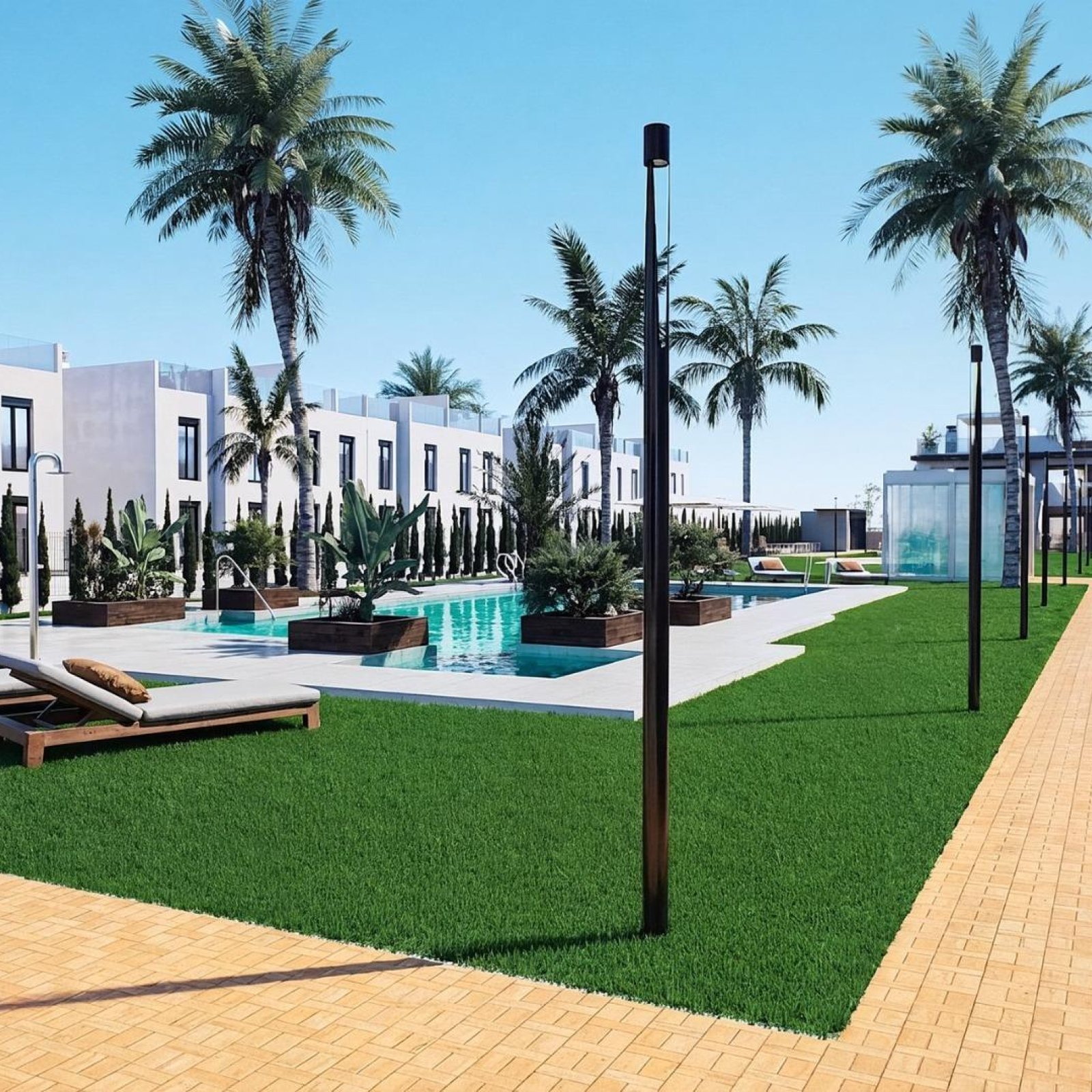 Nieuwbouwwoningen met tuin of solarium vlakbij het strand in Pilar de la Horadada-36