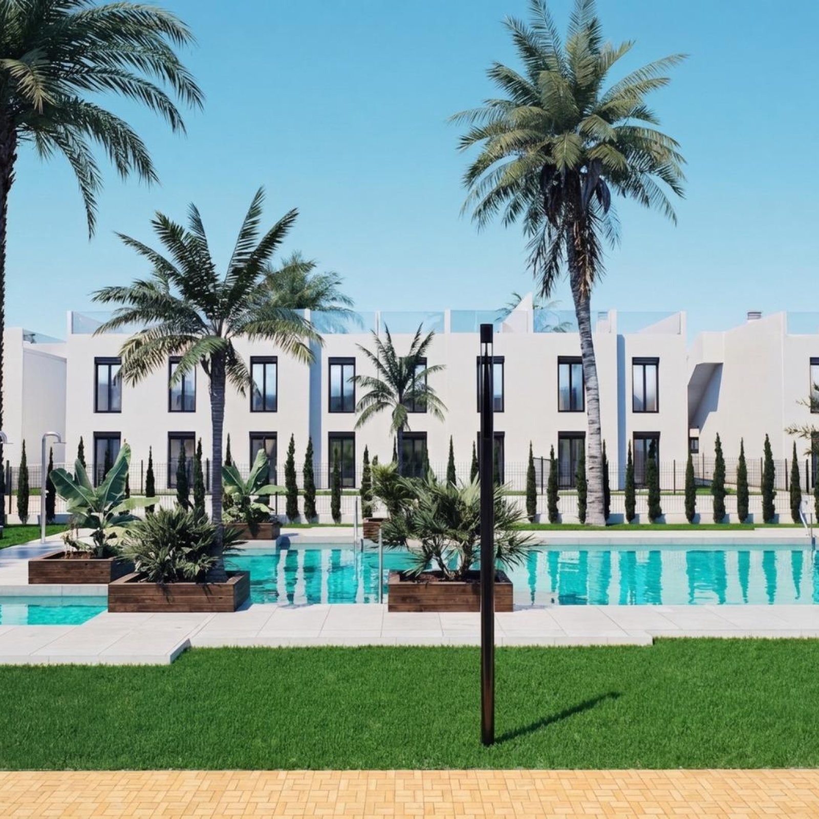 Nieuwbouwwoningen met tuin of solarium vlakbij het strand in Pilar de la Horadada-38
