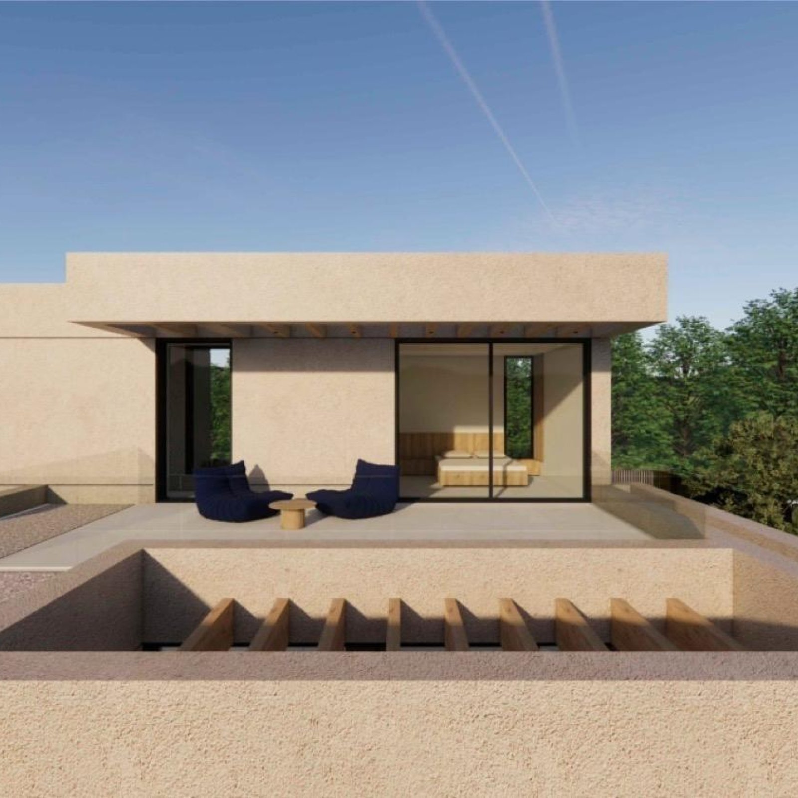 Nieuwbouwwoning met luxe villa met uitzicht op zee in La Alberca Polop-4