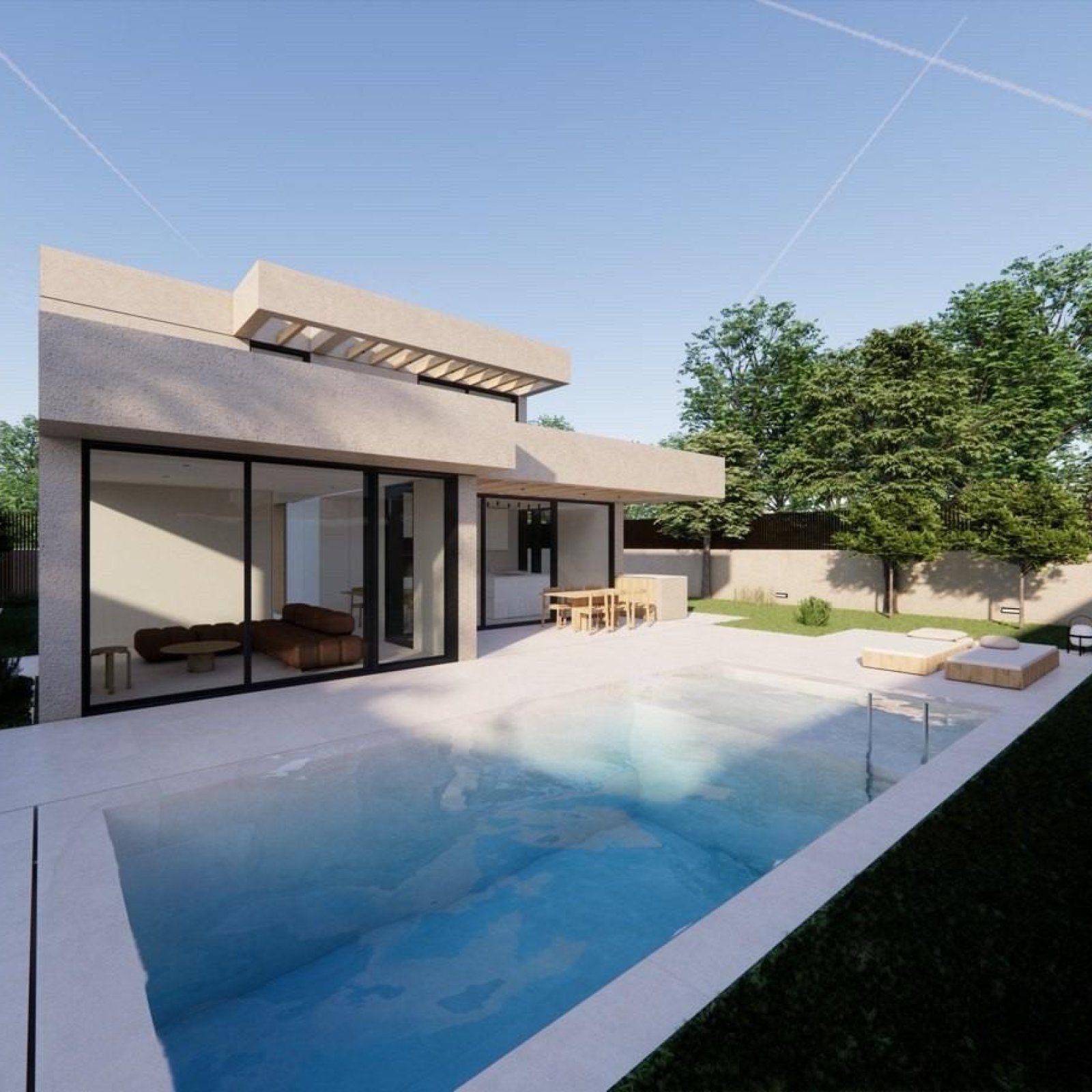 Nieuwbouwwoning met luxe villa met uitzicht op zee in La Alberca Polop-2