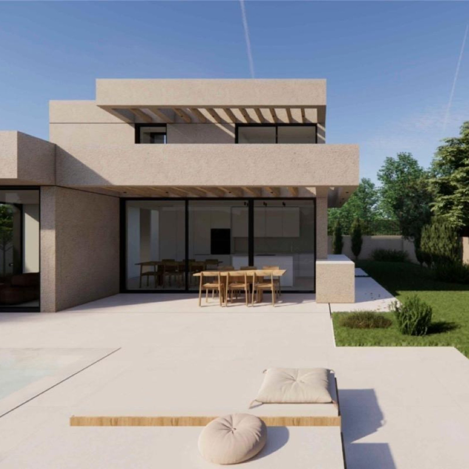 Nieuwbouwwoning met luxe villa met uitzicht op zee in La Alberca Polop-10
