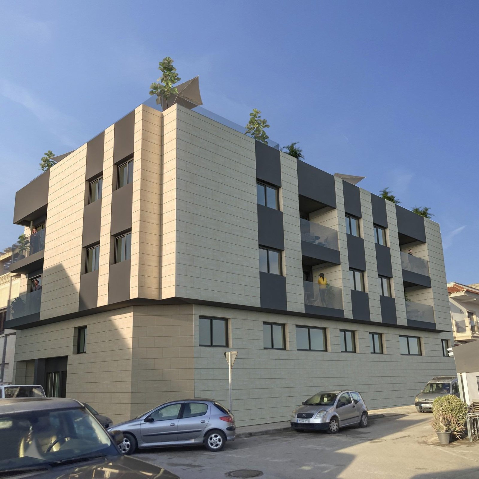Nieuwbouwappartementen te koop in Catral Alicante met zwembad op het dak-2