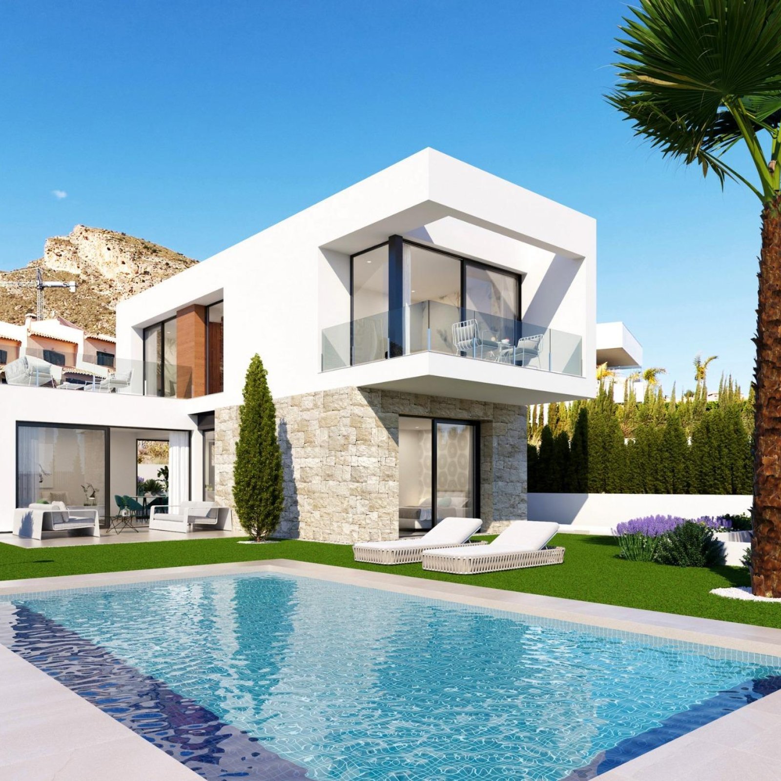 Luxueuze nieuwbouwvilla's in Sierra Cortina, Finestrat-1