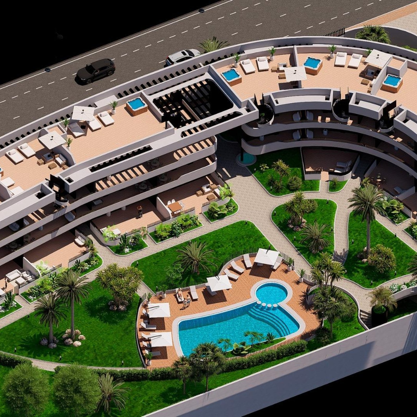 Luxe appartementen aan de golfbaan vlak bij de zee in Los Alcázares, Costa Cálida-18