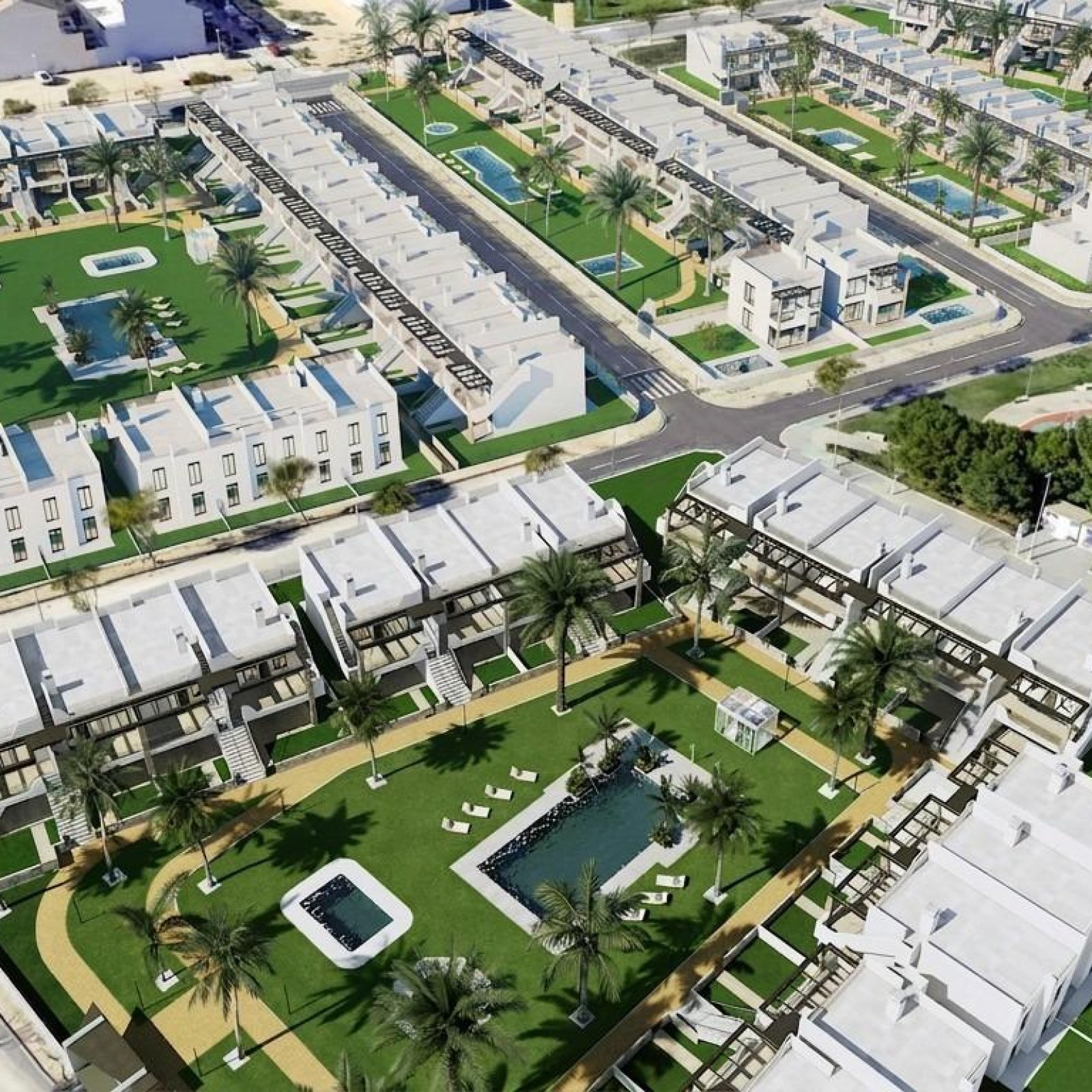 Nieuwbouwwoningen met tuin of solarium vlakbij het strand in Pilar de la Horadada-49