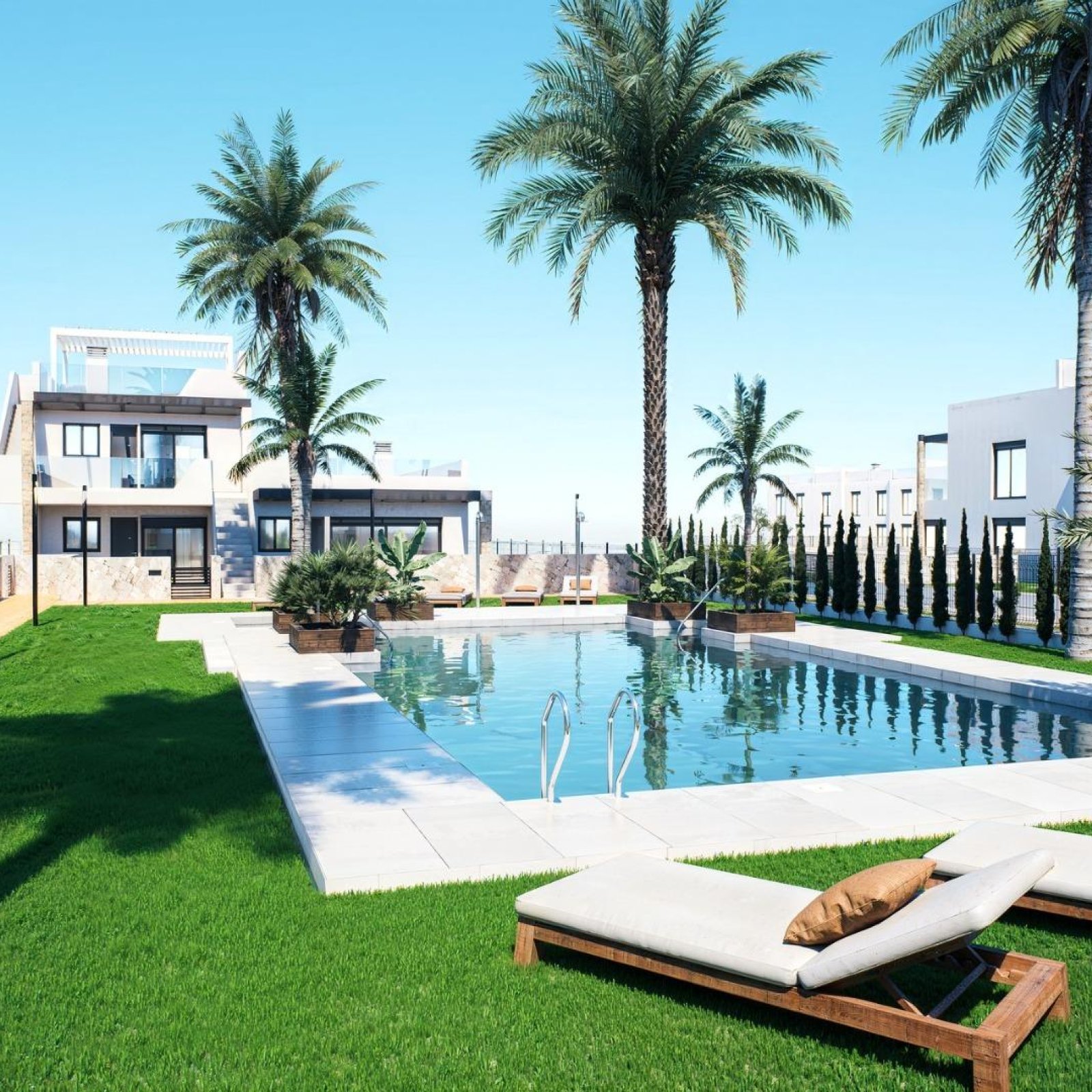 Nieuwbouwwoningen met tuin of solarium vlakbij het strand in Pilar de la Horadada-34