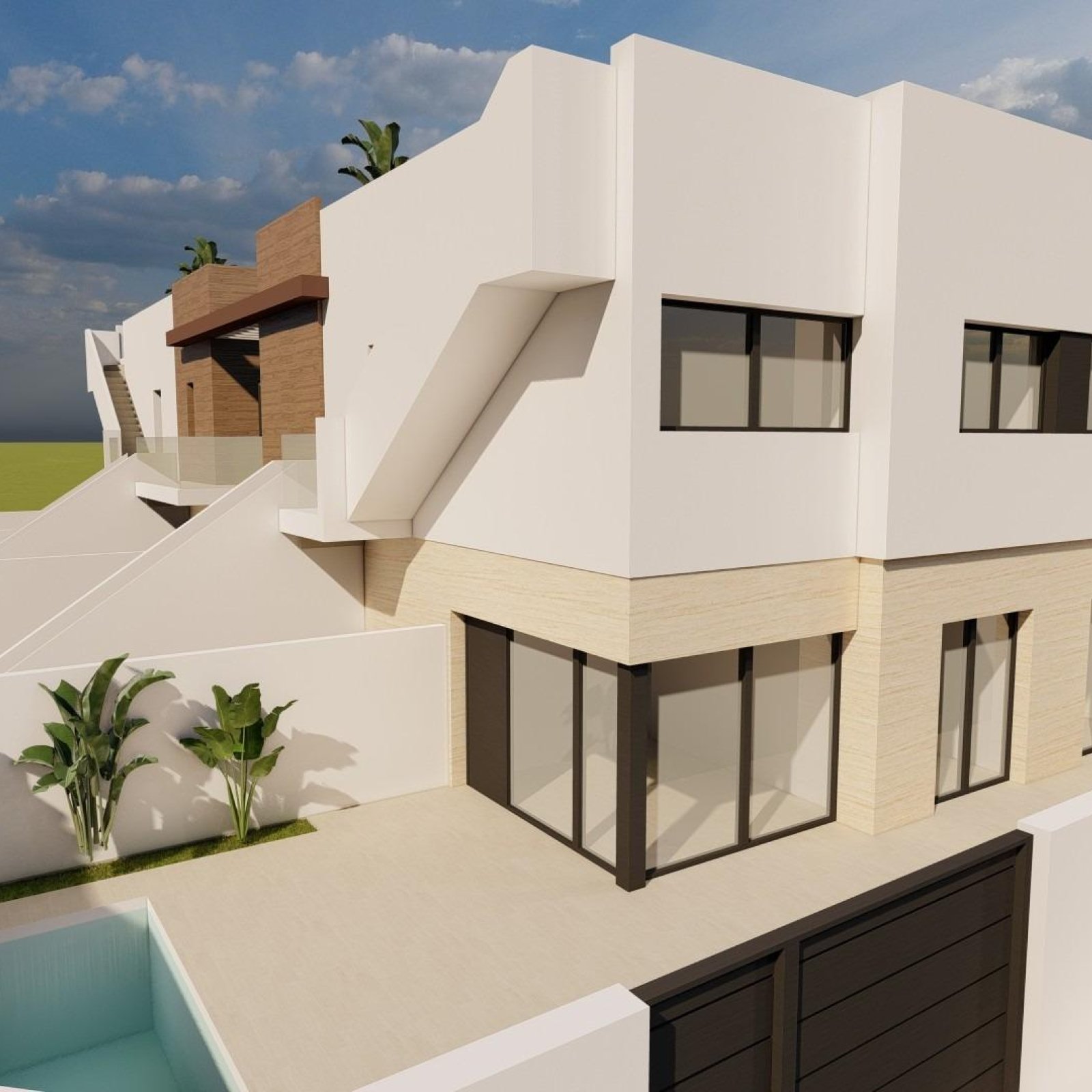 Nieuwbouwwoningen te koop in Lo Pagan, vlakbij het strand en de jachthaven-2