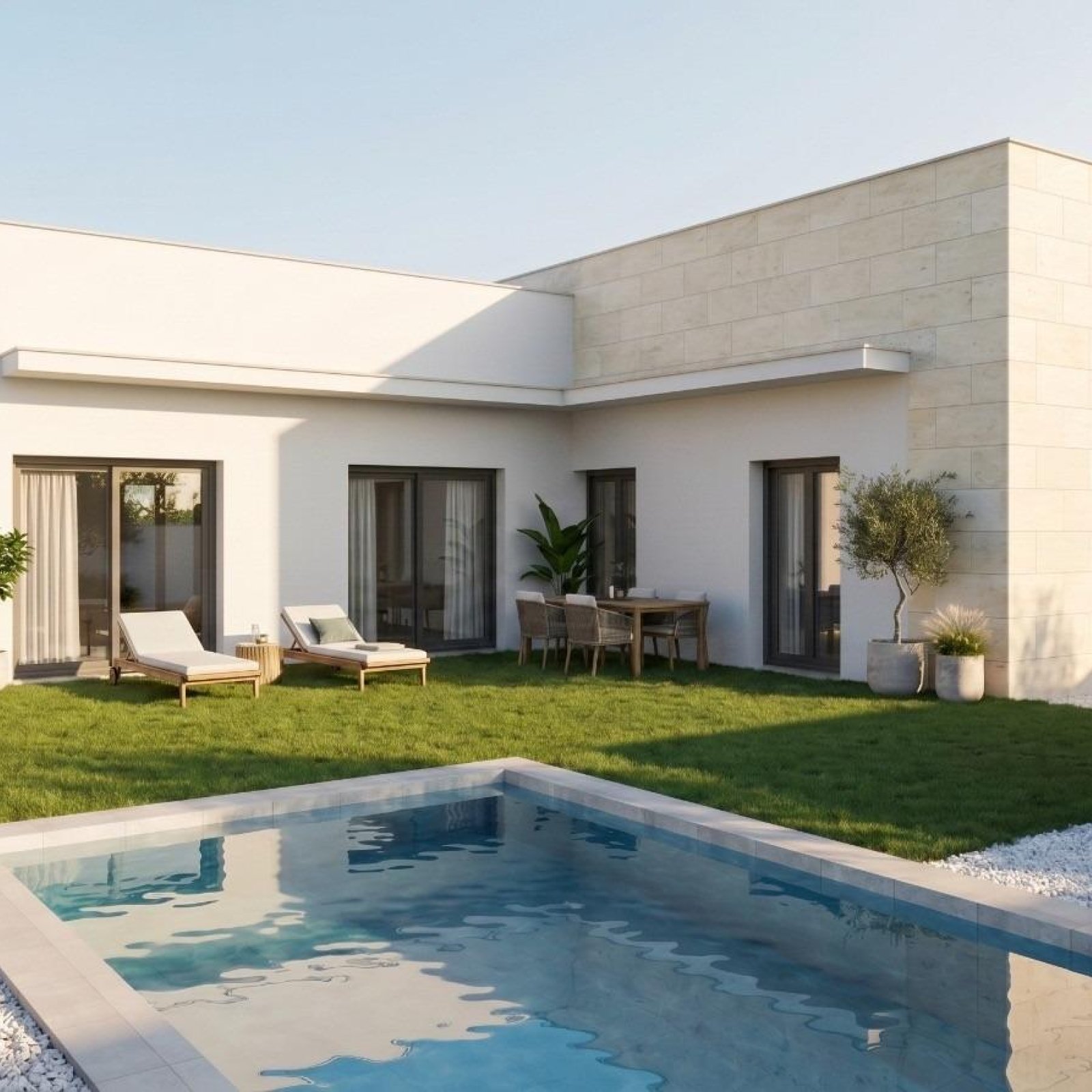 Nieuwbouwproject van 2 vrijstaande villa's met privézwembad in de Country Club van Mazarrón-1