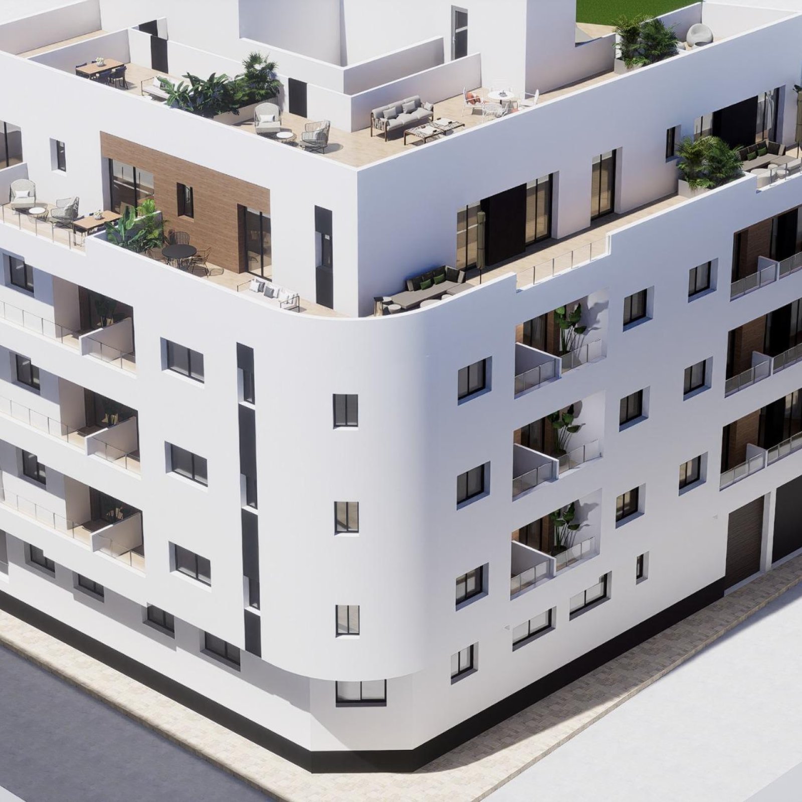 Nieuwbouwwoningen in het centrum van Torrevieja, vlakbij Playa del Cura-2