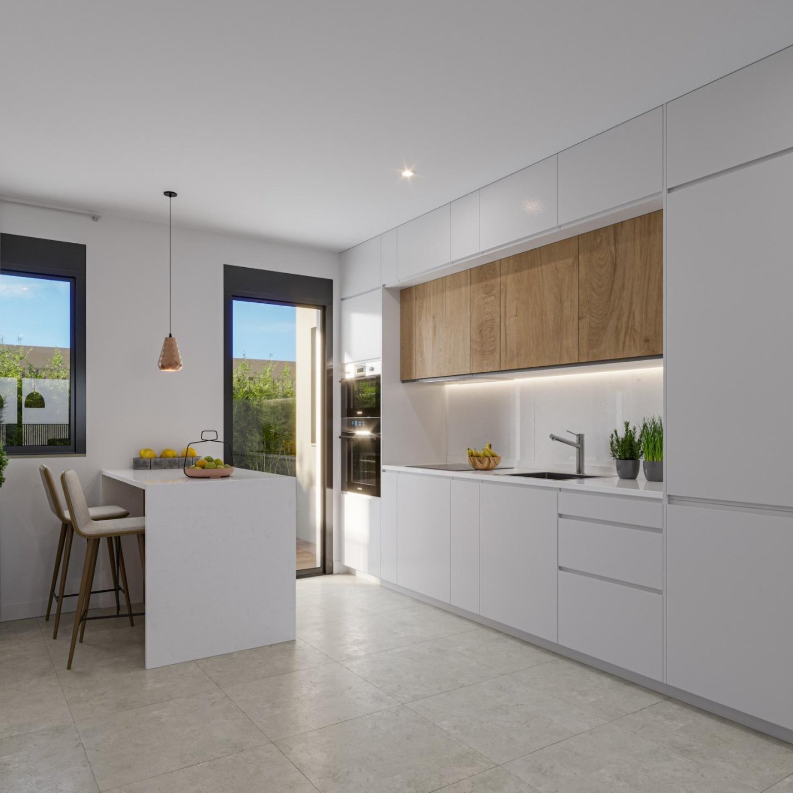 Nieuwbouwwoningen op 250 m van het strand van Los Narejos in Los Alcazares-8
