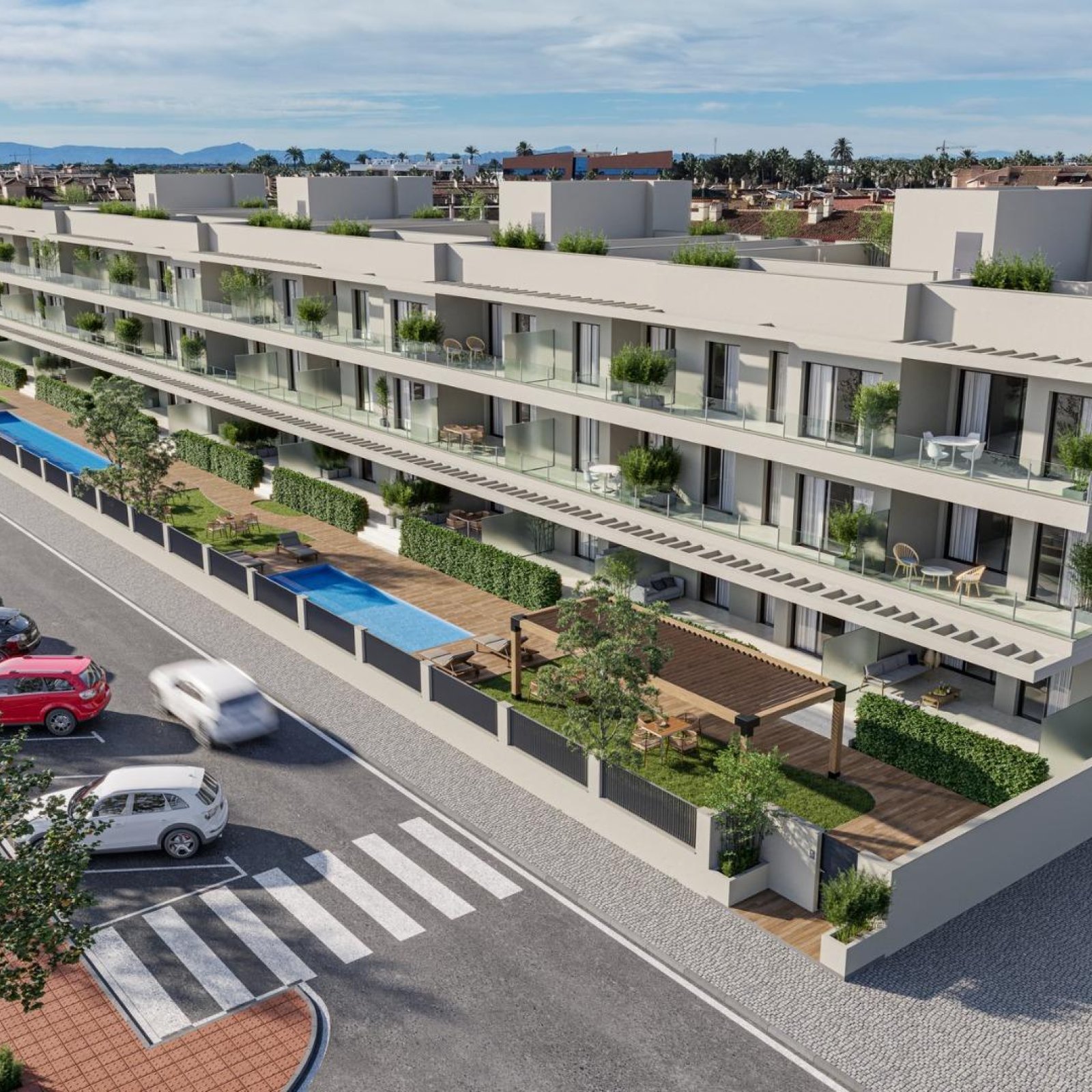 Nieuwbouwwoningen op 250 m van het strand van Los Narejos in Los Alcazares-6