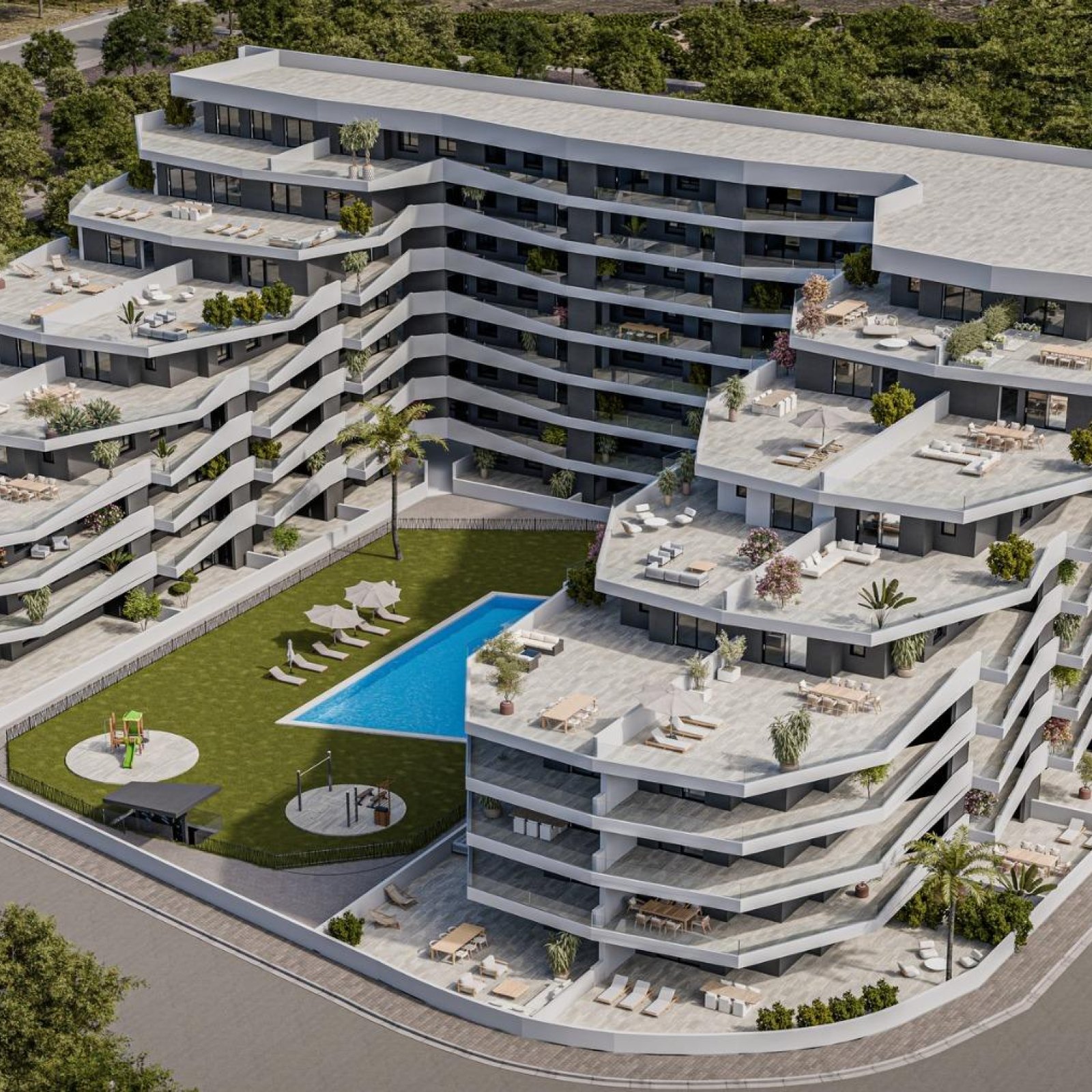 Nieuwbouwwoningen met zwembad in San Miguel de Salinas-3