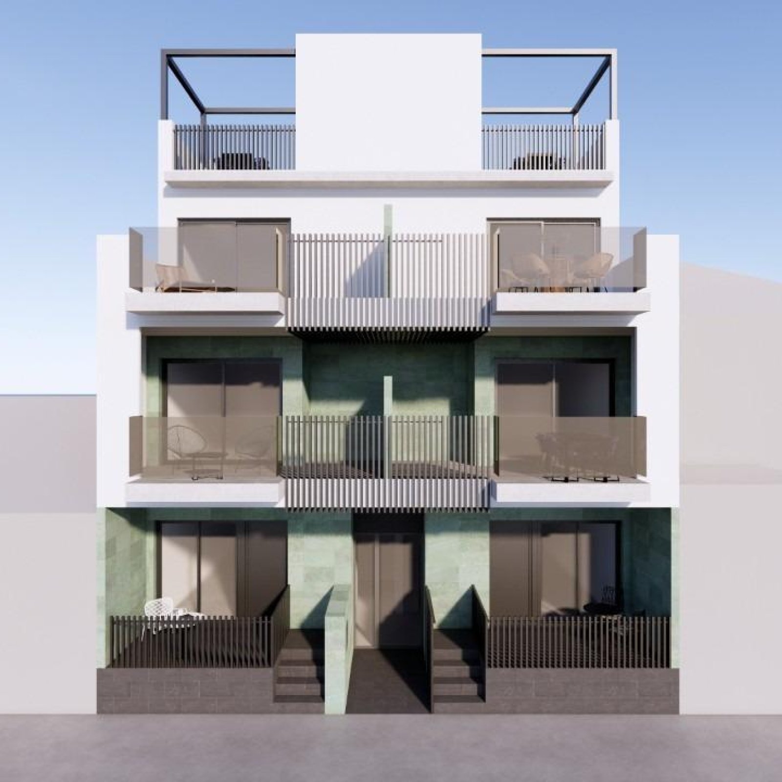 Nieuwe mediterrane appartementen op slechts 100 meter van het strand in Torre de la Horadada-3