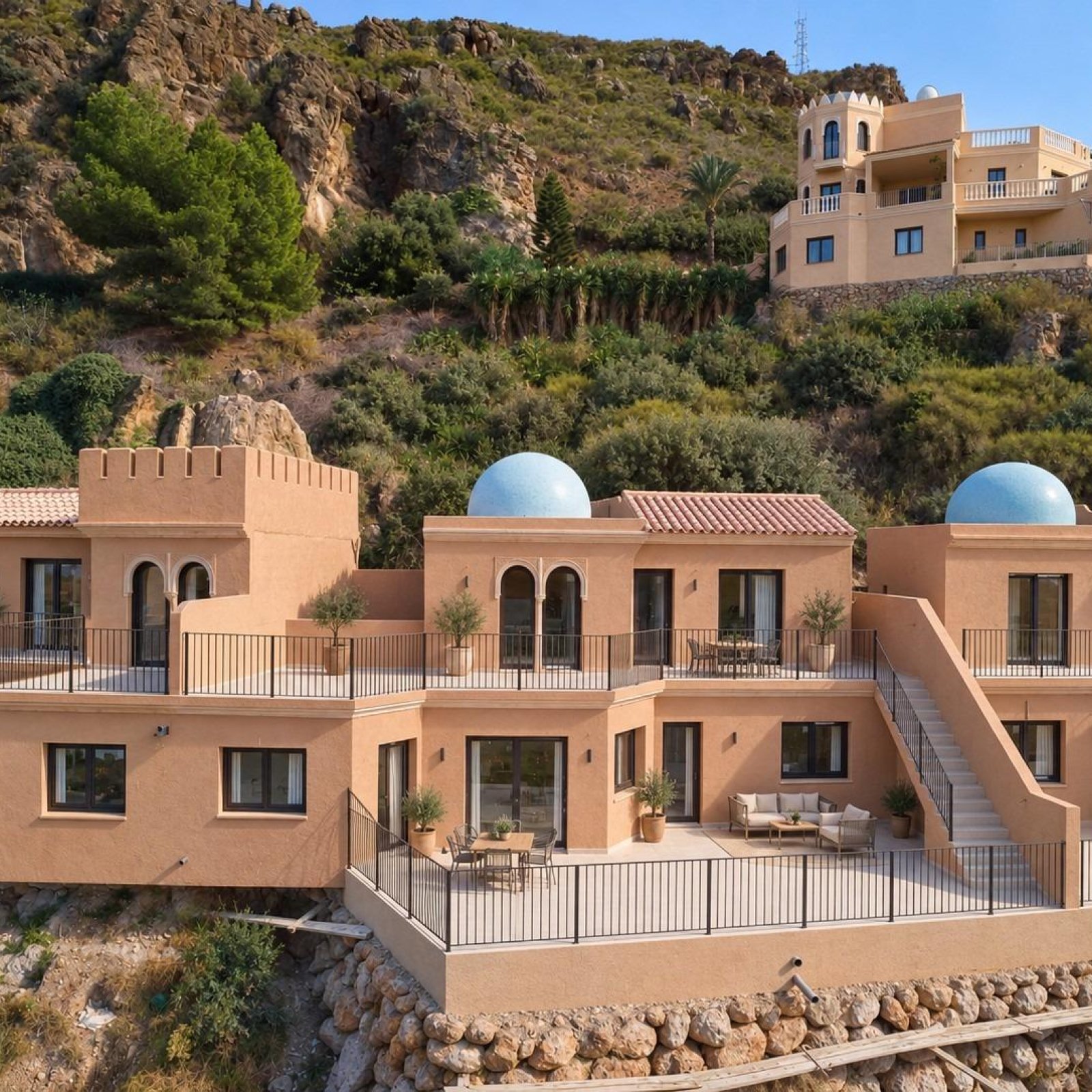 Nieuwbouwwoningen met uitzicht op de bergen in Sierra Cabrera, Almería-1