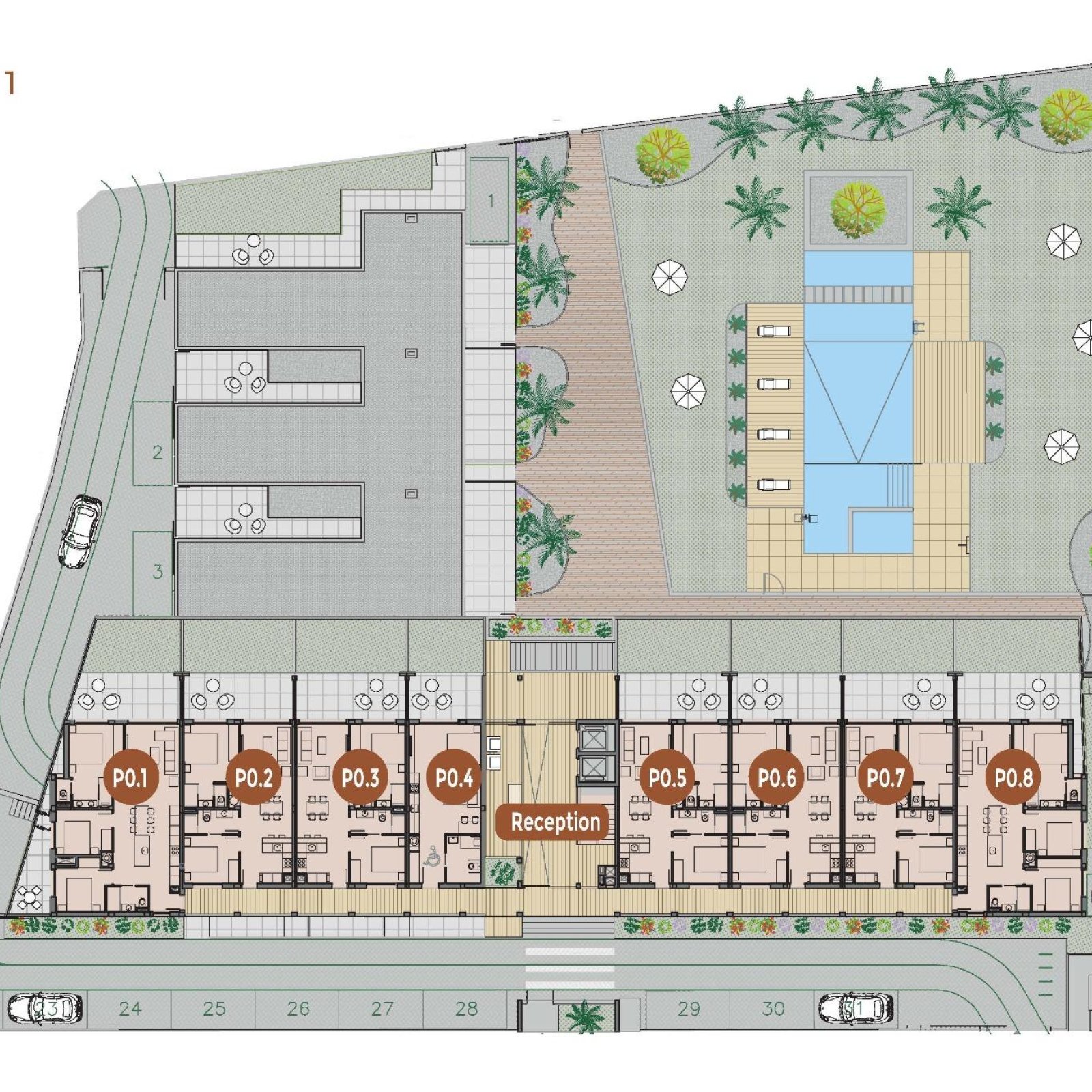 Nieuwbouwappartementen met toeristenvergunning op 300 m van het strand in Torrevieja-35